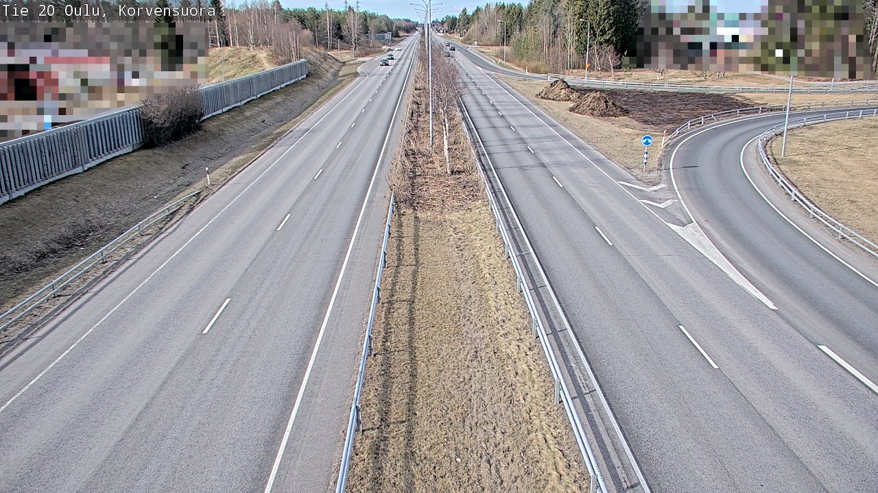 Kelikamerat Kuva Tie 20 Oulu Korvensuora, Oulu, Pohjois-Pohjanmaa