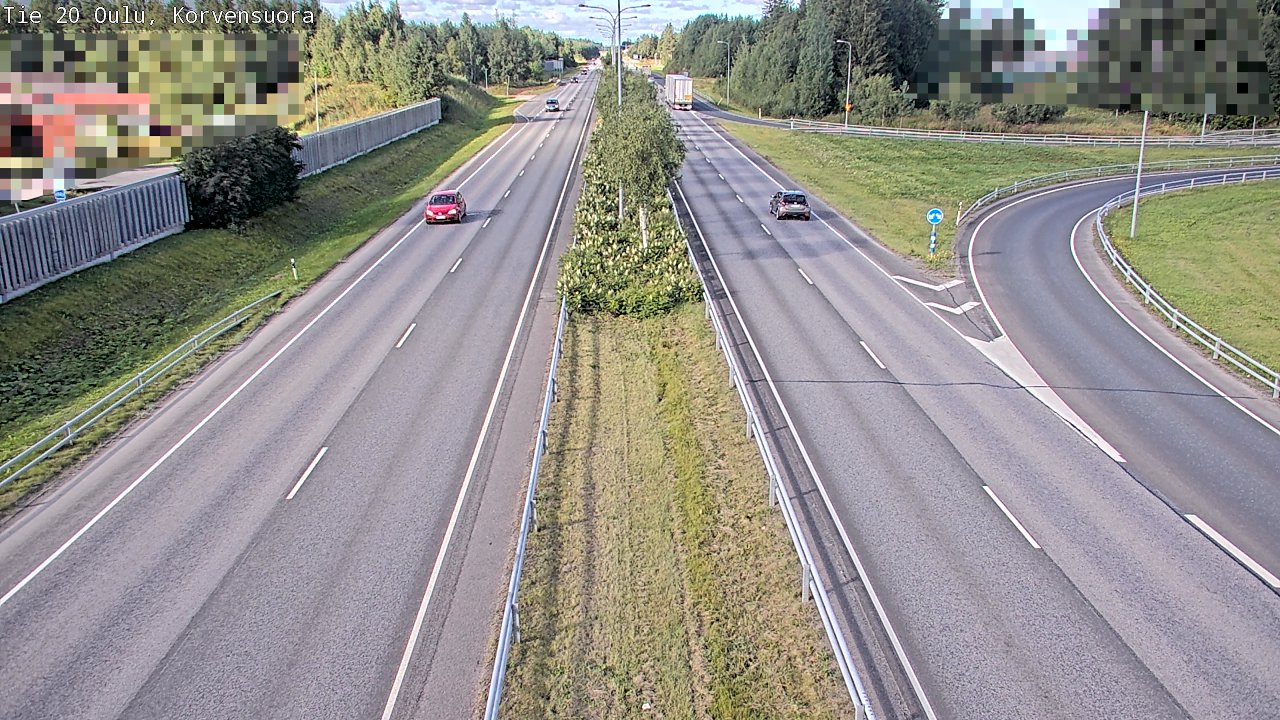 Kelikamerat Kuva Tie 20 Oulu Korvensuora, Oulu, Pohjois-Pohjanmaa