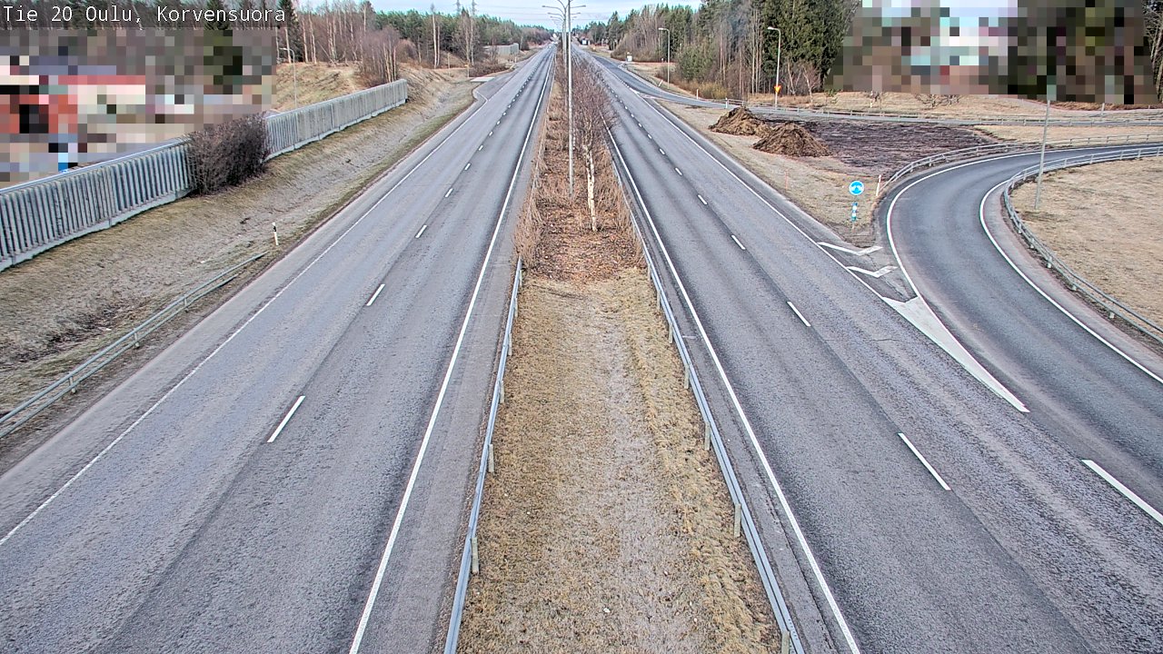 Kelikamerat Kuva Tie 20 Oulu Korvensuora, Oulu, Pohjois-Pohjanmaa