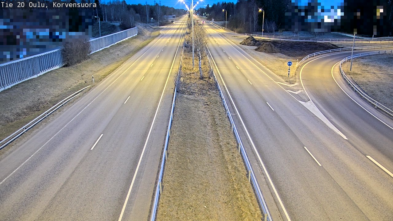 Kelikamerat Kuva Tie 20 Oulu Korvensuora, Oulu, Pohjois-Pohjanmaa