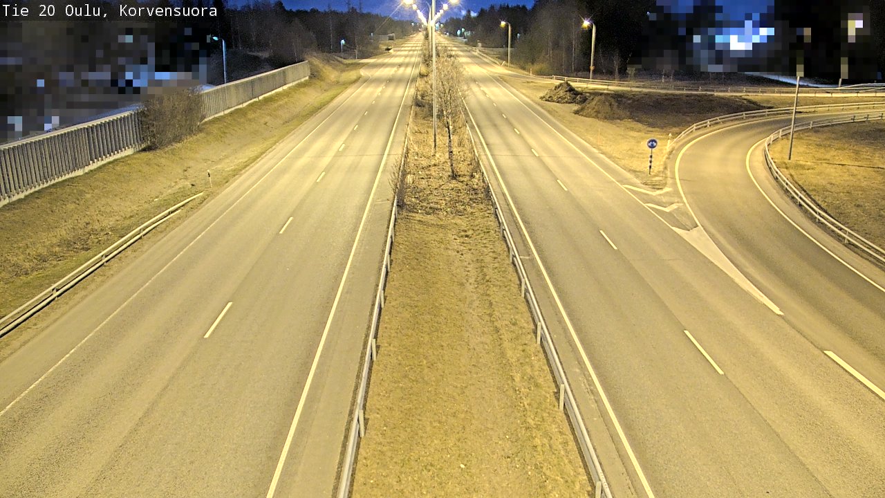 Kelikamerat Kuva Tie 20 Oulu Korvensuora, Oulu, Pohjois-Pohjanmaa