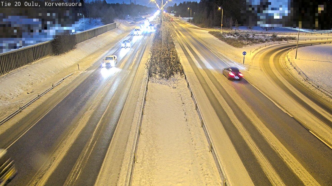 Weather Camera Image Road 20 Oulu Korvensuora, Oulu, Pohjois-Pohjanmaa