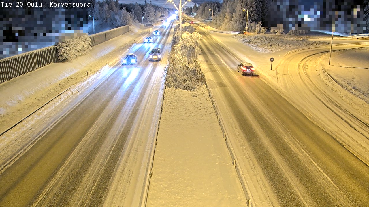 Kelikamerat Kuva Tie 20 Oulu Korvensuora, Oulu, Pohjois-Pohjanmaa