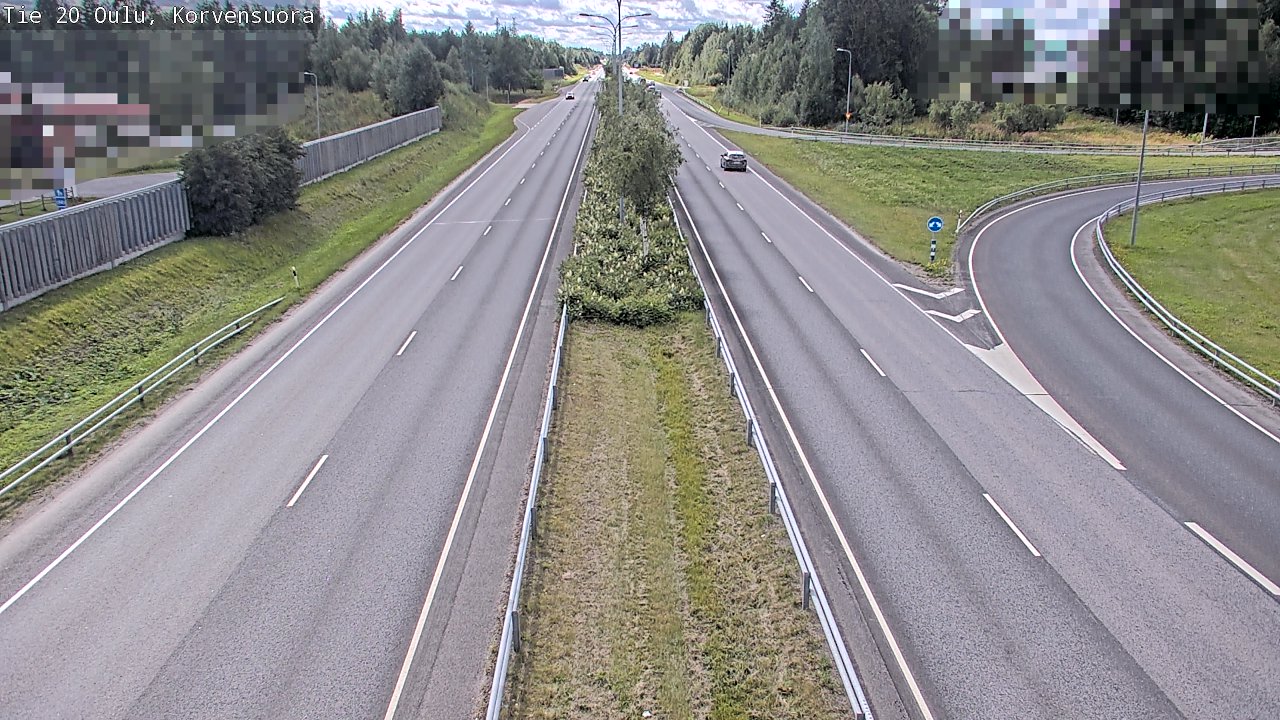 Kelikamerat Kuva Tie 20 Oulu Korvensuora, Oulu, Pohjois-Pohjanmaa