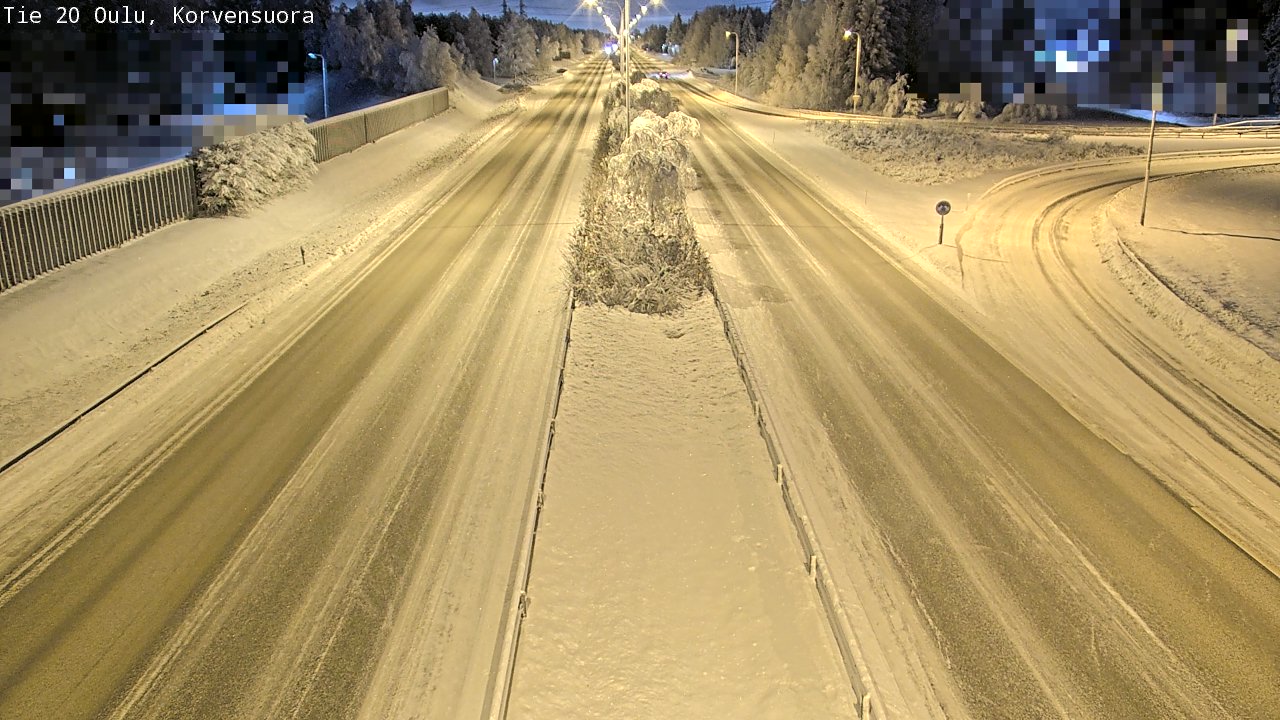 Kelikamerat Kuva Tie 20 Oulu Korvensuora, Oulu, Pohjois-Pohjanmaa