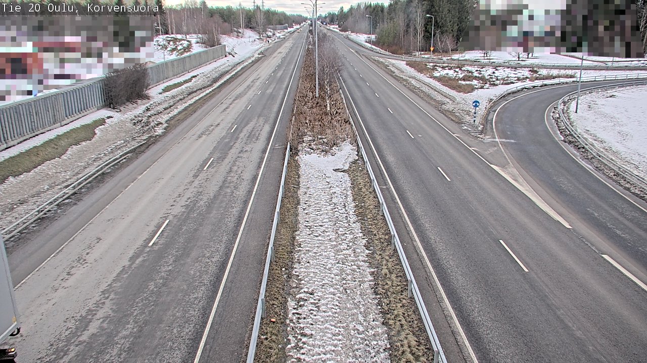 Weather Camera Image Road 20 Oulu Korvensuora, Oulu, Pohjois-Pohjanmaa