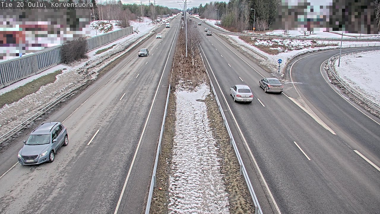 Weather Camera Image Road 20 Oulu Korvensuora, Oulu, Pohjois-Pohjanmaa