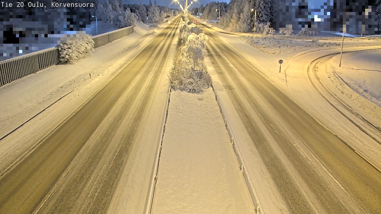 Weather Camera Image Road 20 Oulu Korvensuora, Oulu, Pohjois-Pohjanmaa