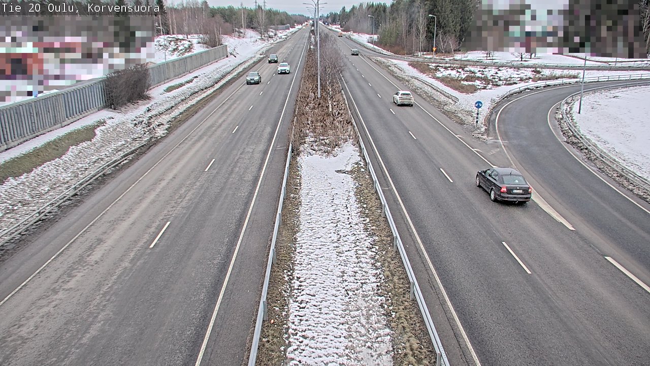 Weather Camera Image Road 20 Oulu Korvensuora, Oulu, Pohjois-Pohjanmaa