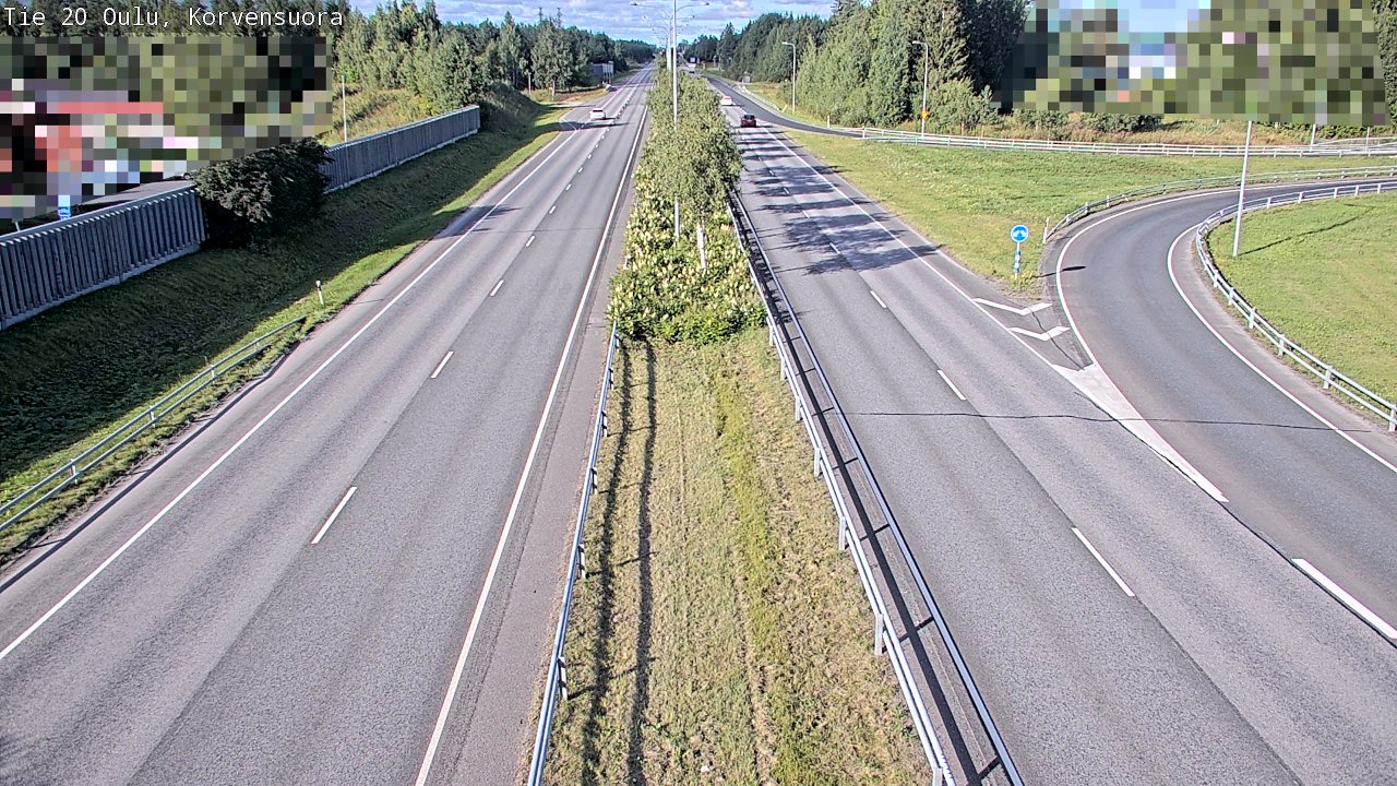 Kelikamerat Kuva Tie 20 Oulu Korvensuora, Oulu, Pohjois-Pohjanmaa