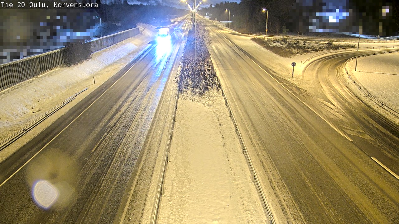 Weather Camera Image Väg 20 Uleåborg Korvensuora, Oulu, Pohjois-Pohjanmaa