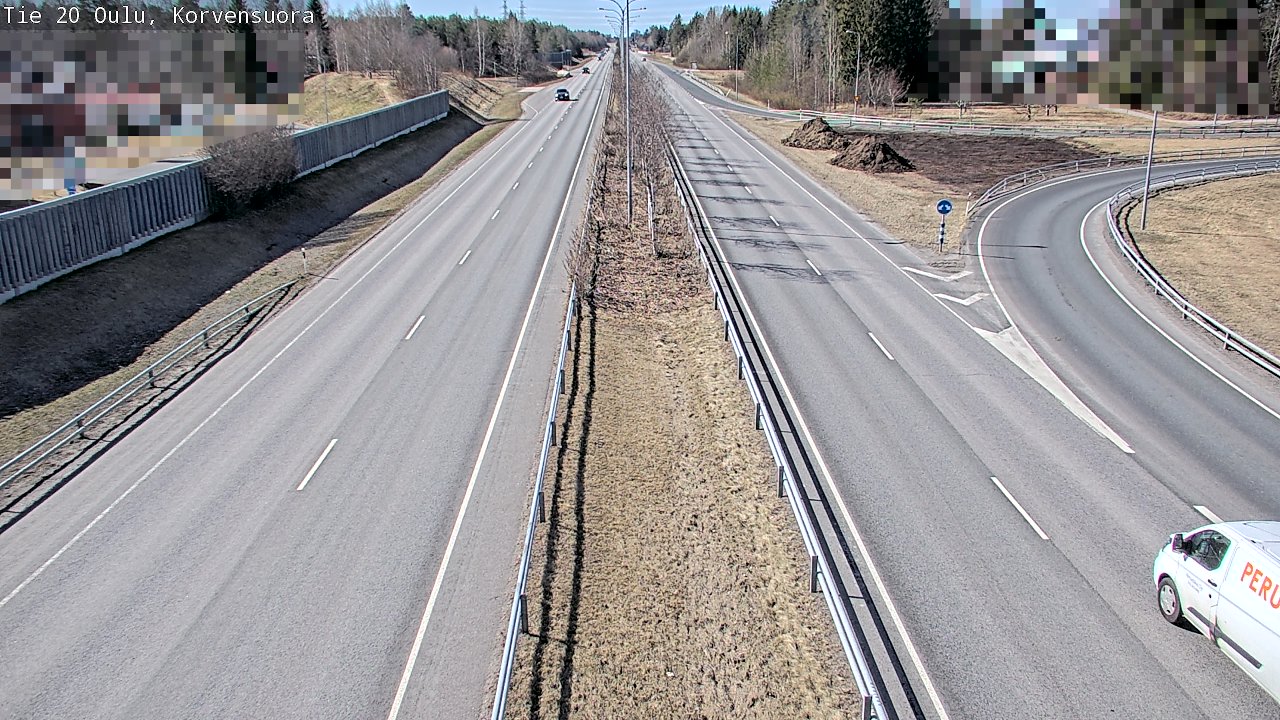 Kelikamerat Kuva Tie 20 Oulu Korvensuora, Oulu, Pohjois-Pohjanmaa