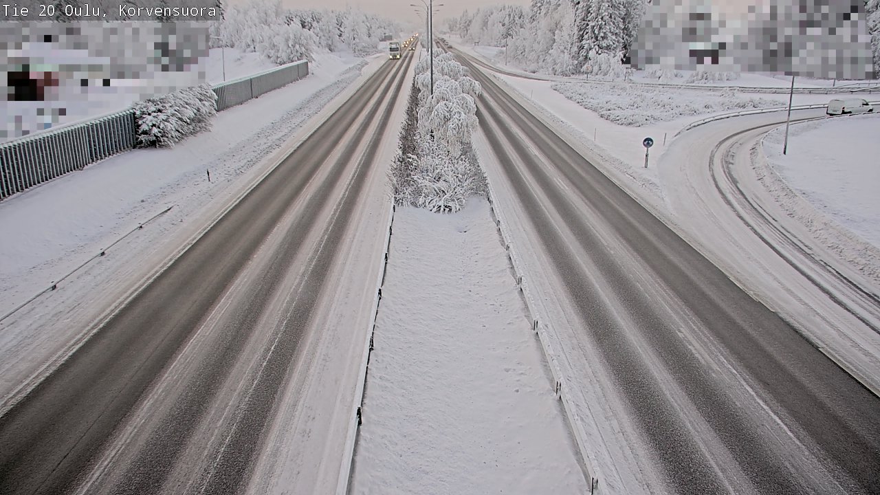 Weather Camera Image Väg 20 Uleåborg Korvensuora, Oulu, Pohjois-Pohjanmaa