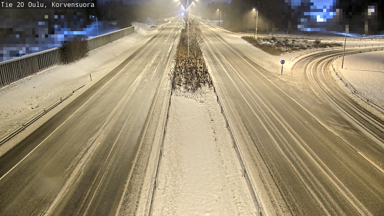 Weather Camera Image Väg 20 Uleåborg Korvensuora, Oulu, Pohjois-Pohjanmaa