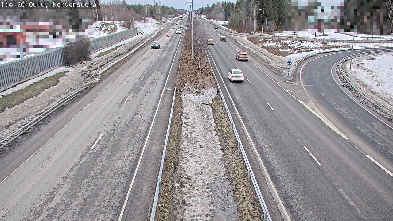 Weather Camera Image Road 20 Oulu Korvensuora, Oulu, Pohjois-Pohjanmaa