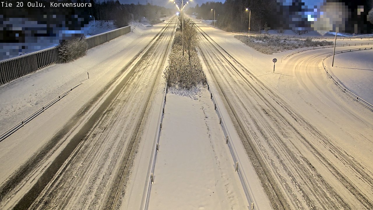 Kelikamerat Kuva Tie 20 Oulu Korvensuora, Oulu, Pohjois-Pohjanmaa