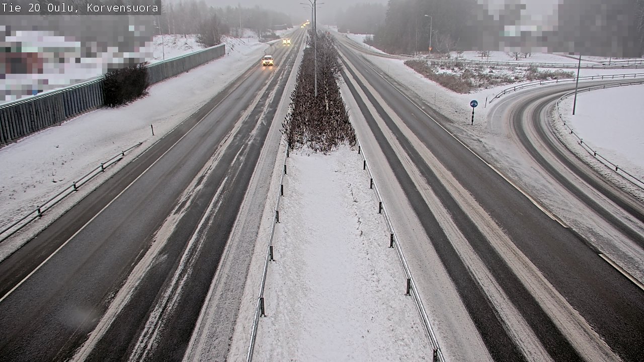 Weather Camera Image Väg 20 Uleåborg Korvensuora, Oulu, Pohjois-Pohjanmaa