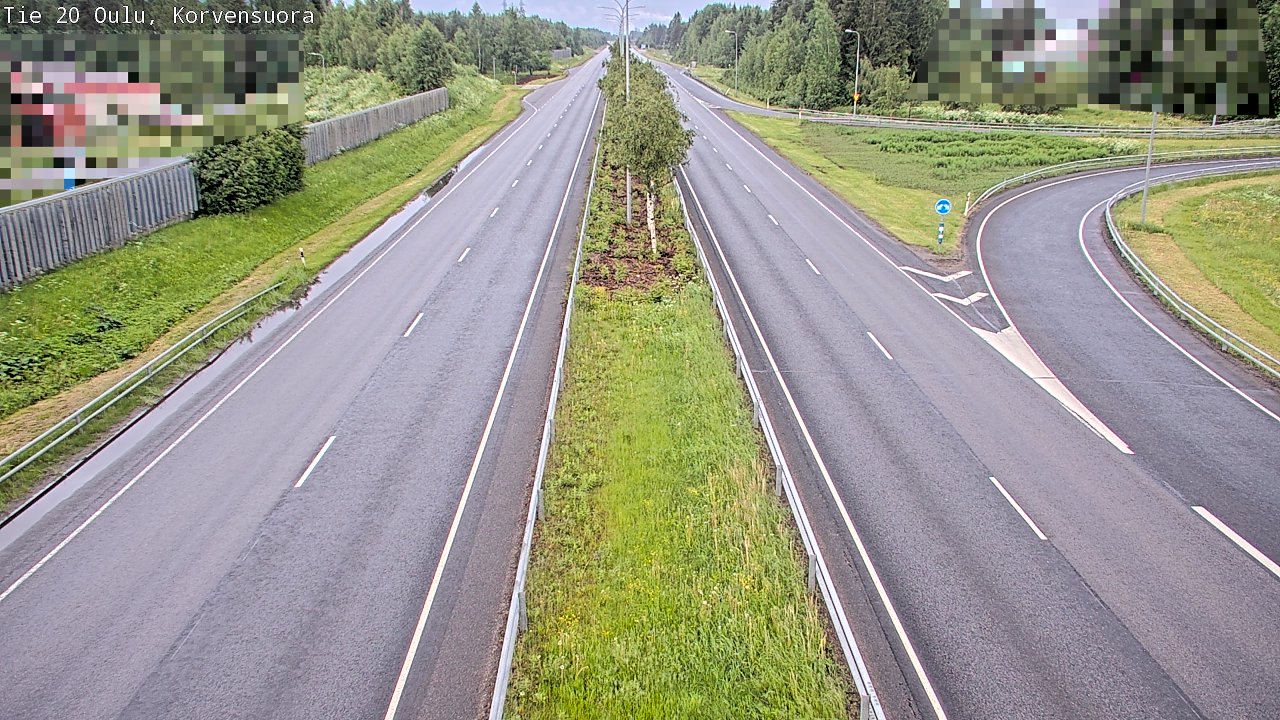 Kelikamerat Kuva Tie 20 Oulu Korvensuora, Oulu, Pohjois-Pohjanmaa