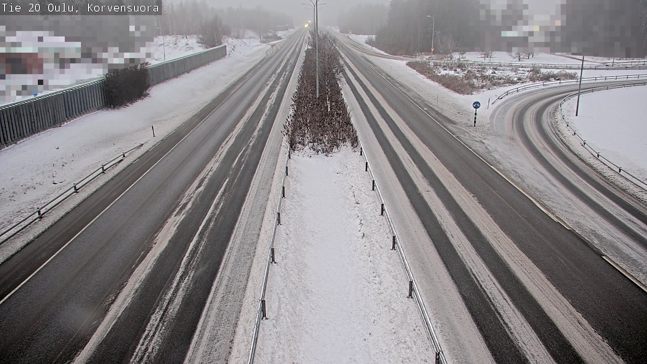 Weather Camera Image Väg 20 Uleåborg Korvensuora, Oulu, Pohjois-Pohjanmaa