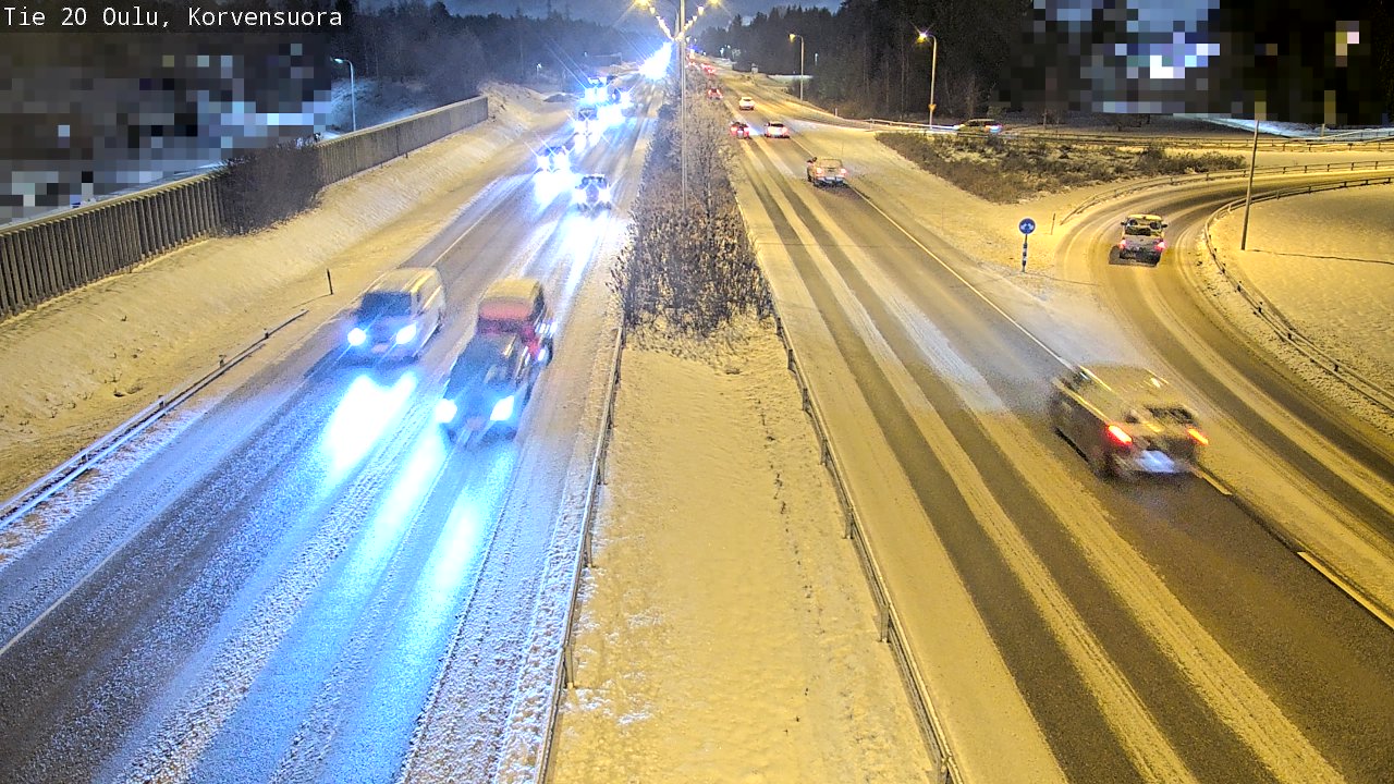Weather Camera Image Road 20 Oulu Korvensuora, Oulu, Pohjois-Pohjanmaa