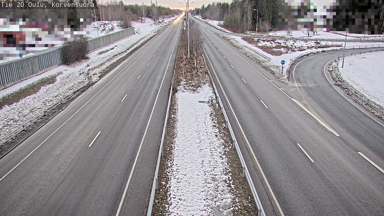 Kelikamerat Kuva Tie 20 Oulu Korvensuora, Oulu, Pohjois-Pohjanmaa