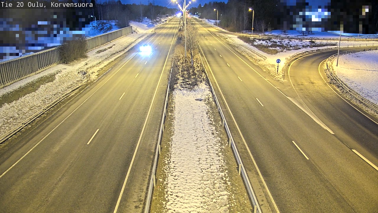 Kelikamerat Kuva Tie 20 Oulu Korvensuora, Oulu, Pohjois-Pohjanmaa