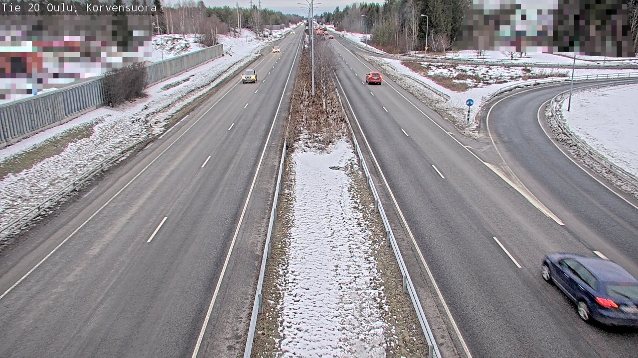 Kelikamerat Kuva Tie 20 Oulu Korvensuora, Oulu, Pohjois-Pohjanmaa