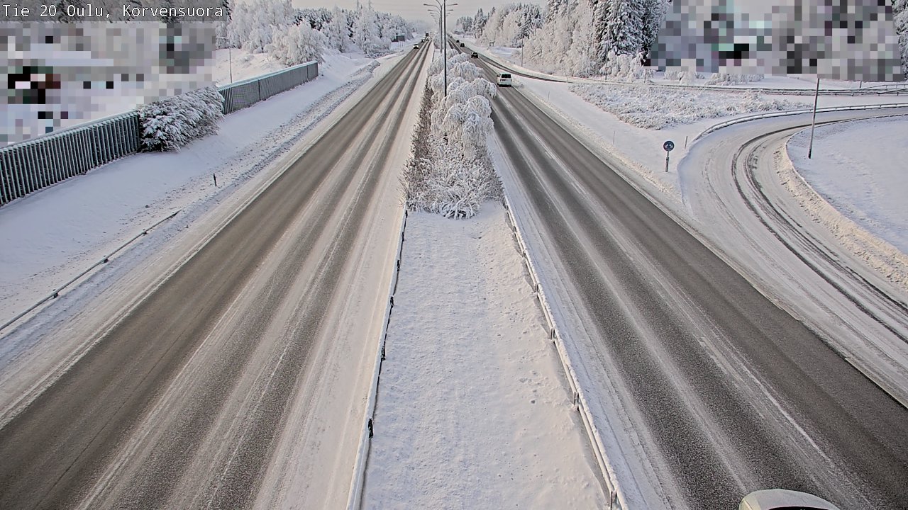 Weather Camera Image Väg 20 Uleåborg Korvensuora, Oulu, Pohjois-Pohjanmaa