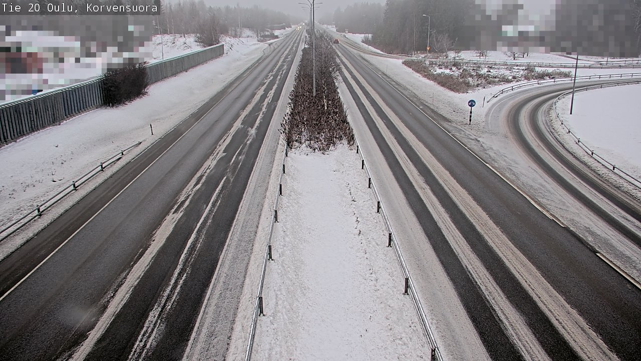 Weather Camera Image Väg 20 Uleåborg Korvensuora, Oulu, Pohjois-Pohjanmaa