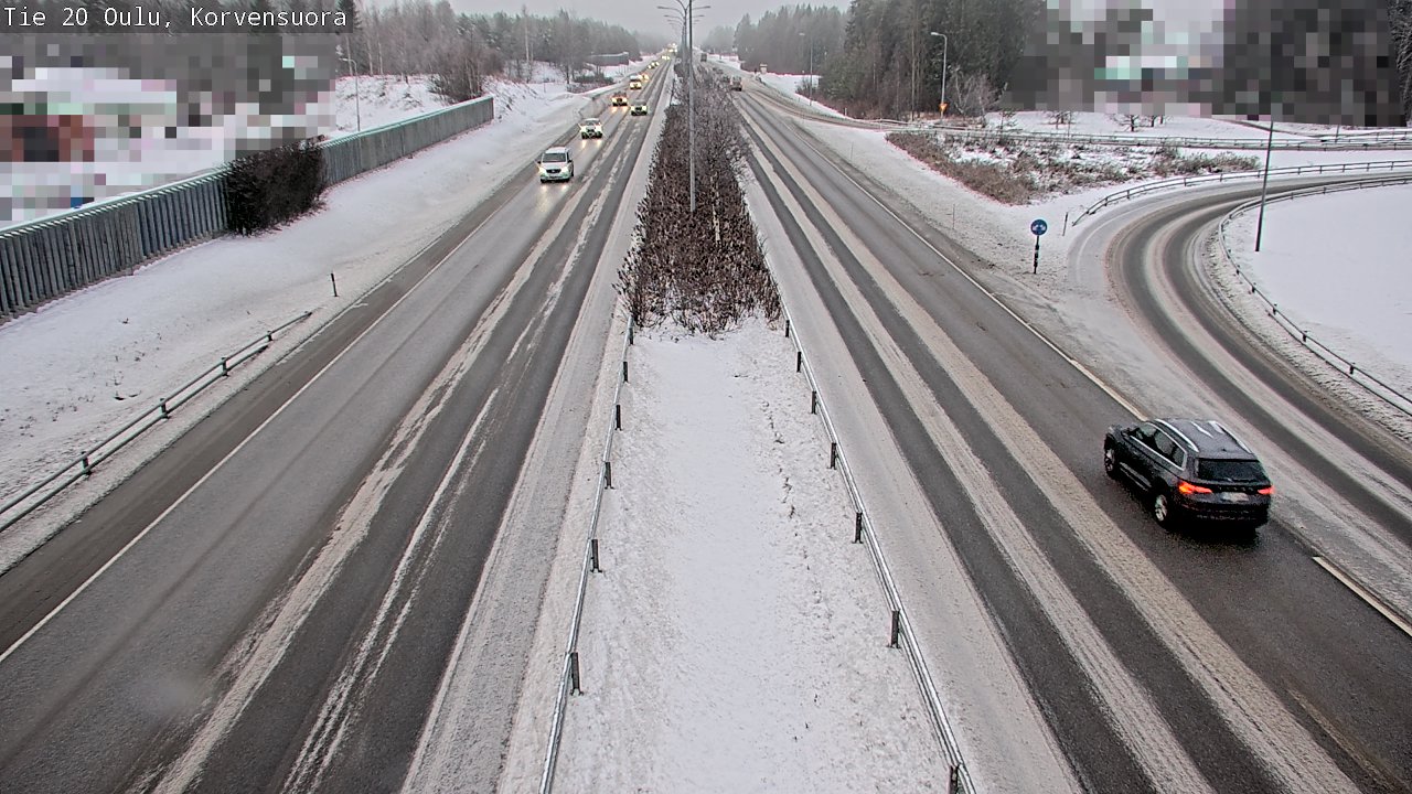 Weather Camera Image Väg 20 Uleåborg Korvensuora, Oulu, Pohjois-Pohjanmaa