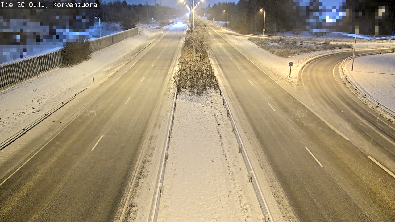 Kelikamerat Kuva Tie 20 Oulu Korvensuora, Oulu, Pohjois-Pohjanmaa