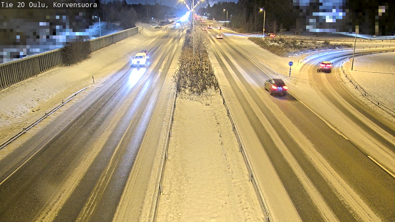 Weather Camera Image Road 20 Oulu Korvensuora, Oulu, Pohjois-Pohjanmaa