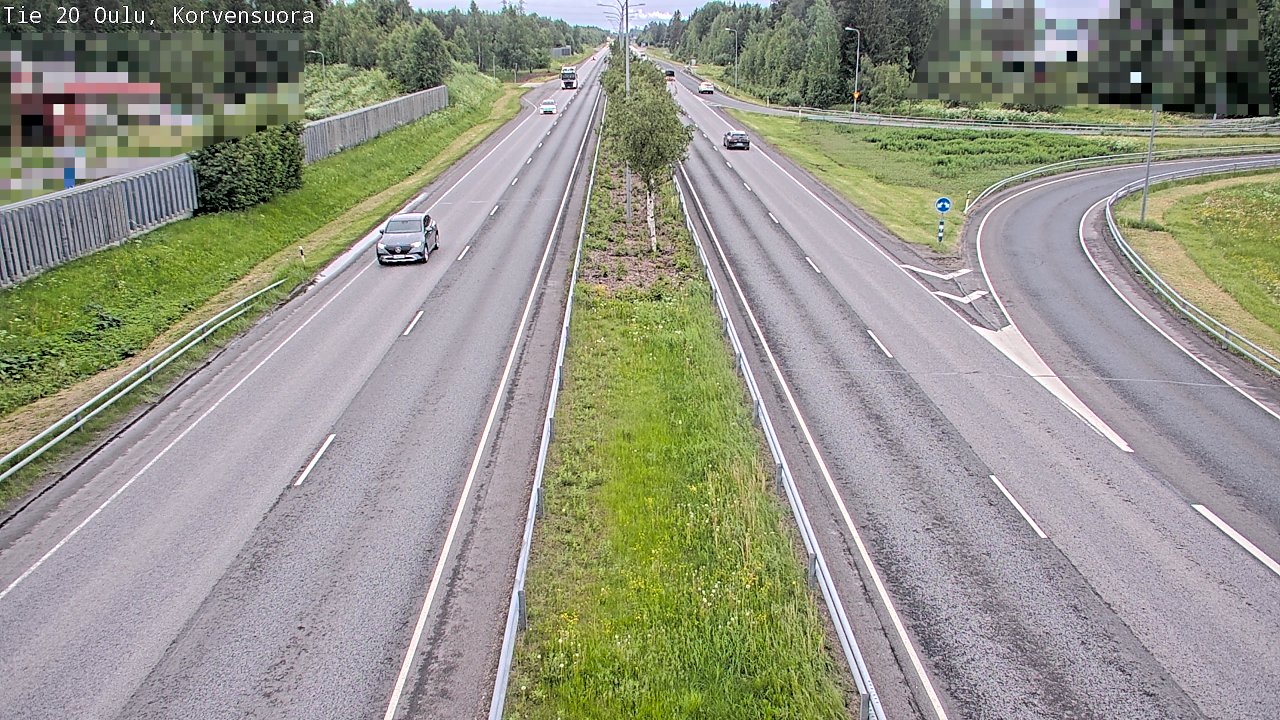 Kelikamerat Kuva Tie 20 Oulu Korvensuora, Oulu, Pohjois-Pohjanmaa