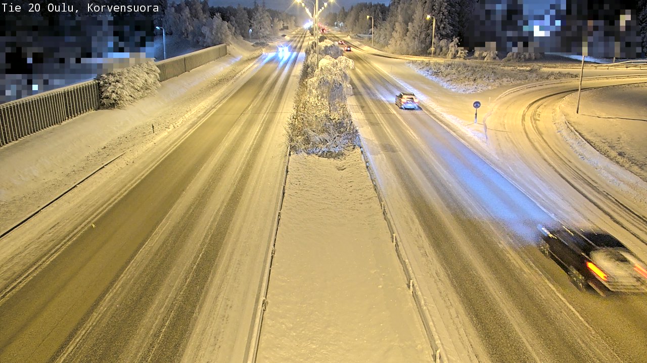 Kelikamerat Kuva Tie 20 Oulu Korvensuora, Oulu, Pohjois-Pohjanmaa