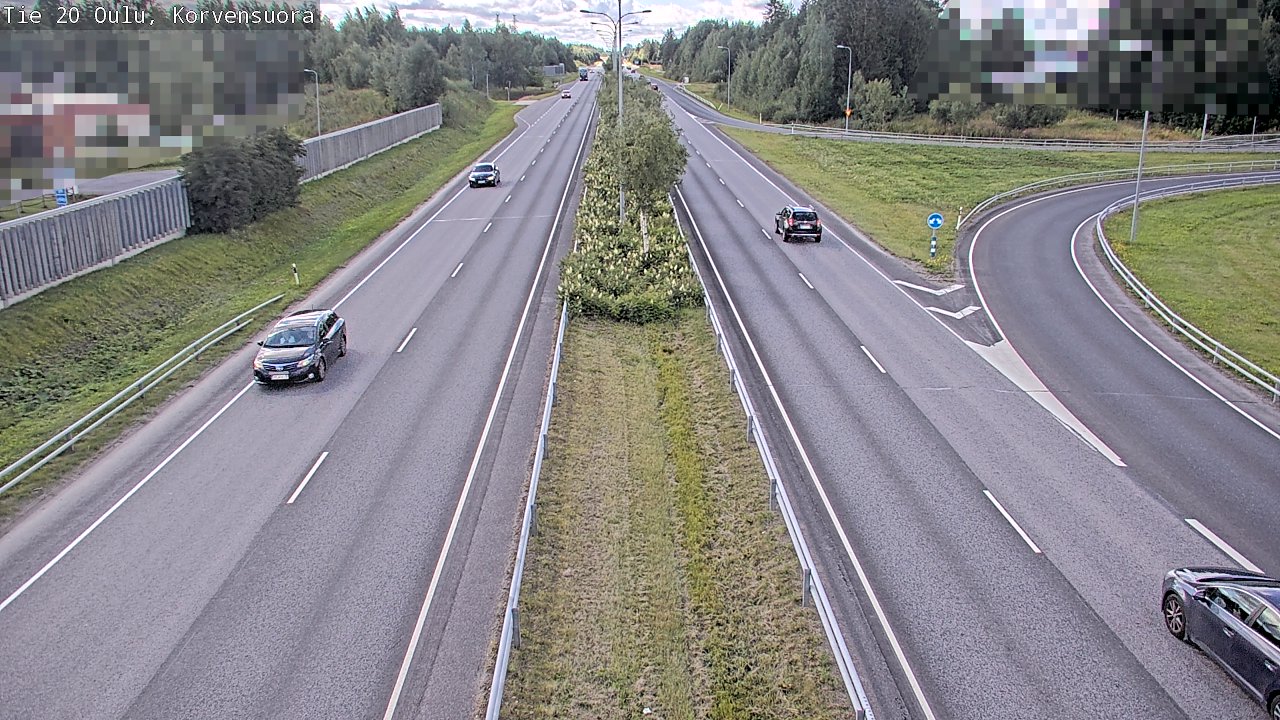 Kelikamerat Kuva Tie 20 Oulu Korvensuora, Oulu, Pohjois-Pohjanmaa