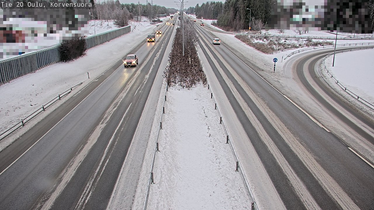 Weather Camera Image Väg 20 Uleåborg Korvensuora, Oulu, Pohjois-Pohjanmaa