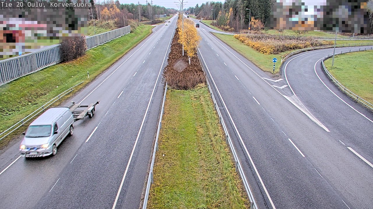 Weather Camera Image Väg 20 Uleåborg Korvensuora, Oulu, Pohjois-Pohjanmaa