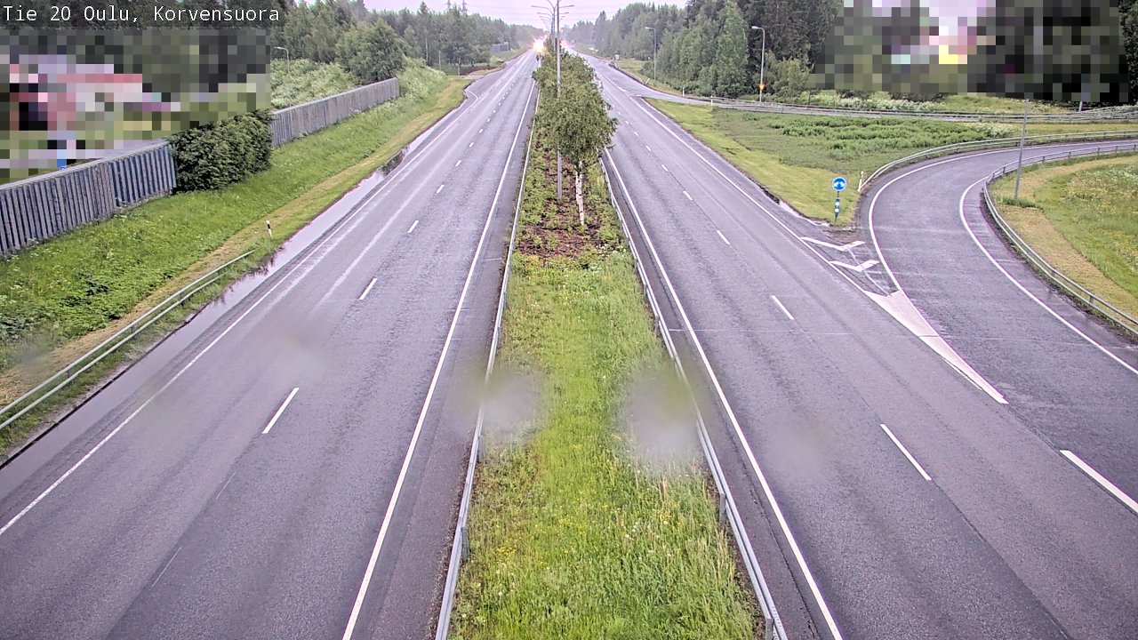 Kelikamerat Kuva Tie 20 Oulu Korvensuora, Oulu, Pohjois-Pohjanmaa
