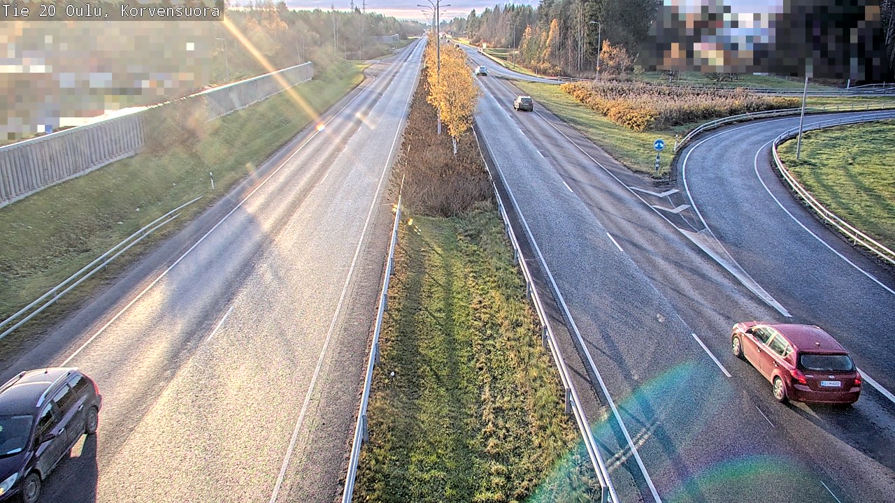 Kelikamerat Kuva Tie 20 Oulu Korvensuora, Oulu, Pohjois-Pohjanmaa