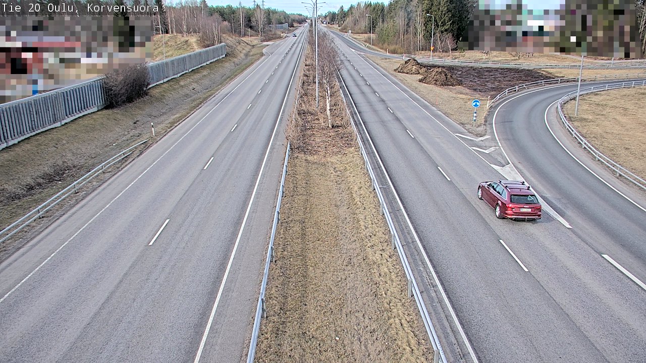 Kelikamerat Kuva Tie 20 Oulu Korvensuora, Oulu, Pohjois-Pohjanmaa