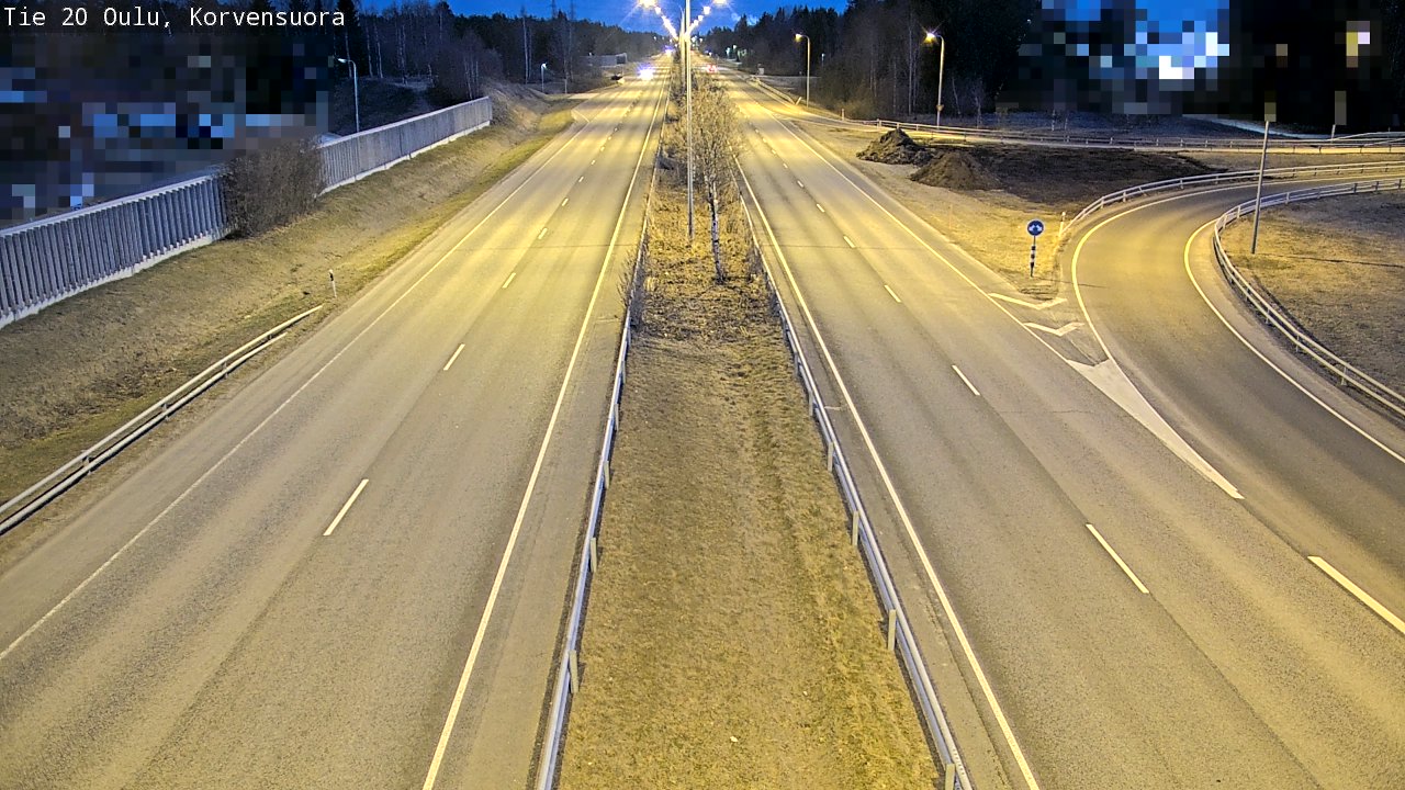 Kelikamerat Kuva Tie 20 Oulu Korvensuora, Oulu, Pohjois-Pohjanmaa