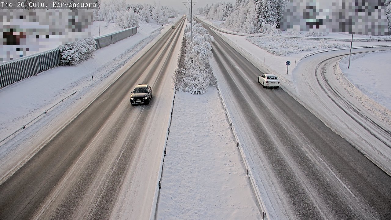 Weather Camera Image Väg 20 Uleåborg Korvensuora, Oulu, Pohjois-Pohjanmaa