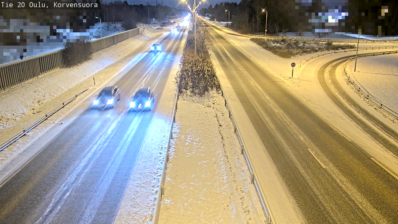 Kelikamerat Kuva Tie 20 Oulu Korvensuora, Oulu, Pohjois-Pohjanmaa