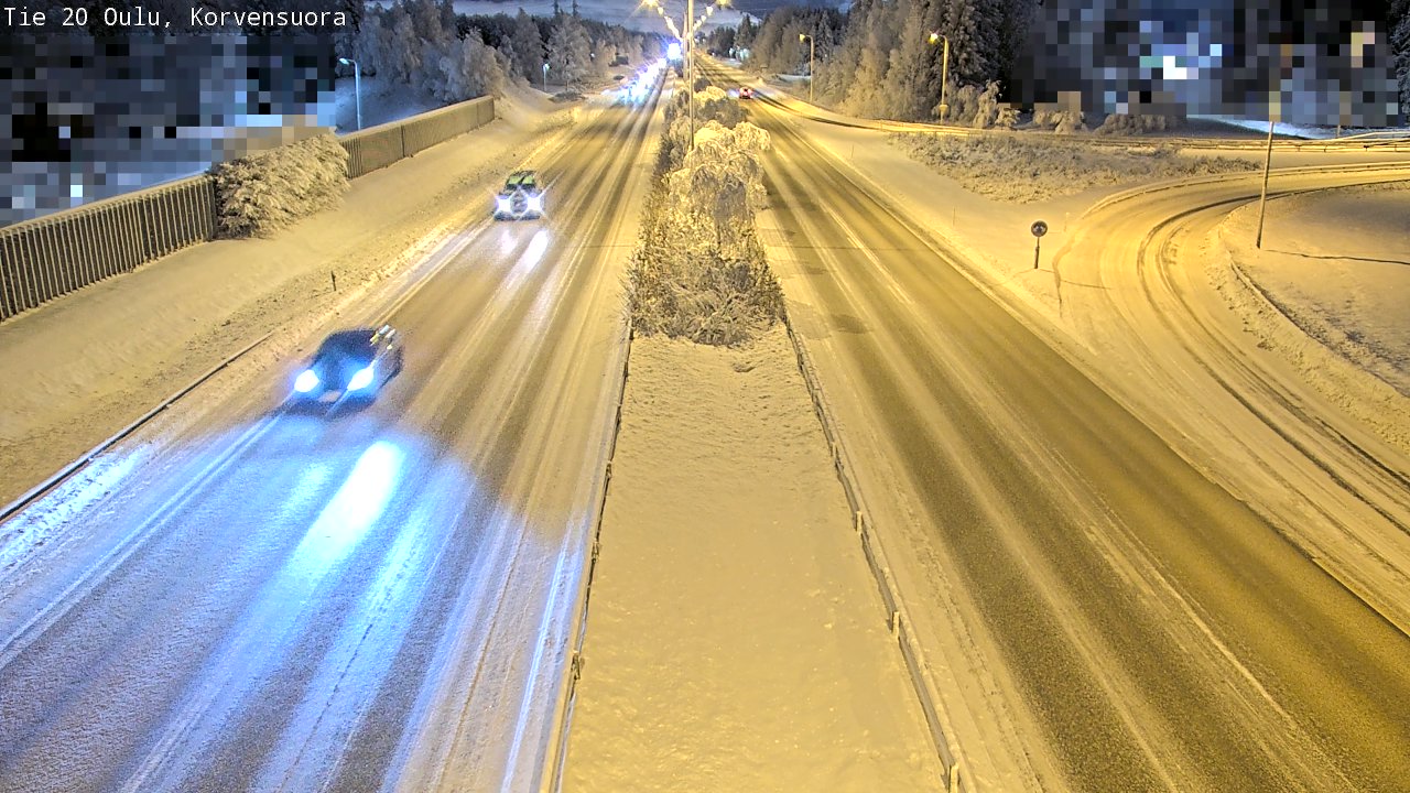 Kelikamerat Kuva Tie 20 Oulu Korvensuora, Oulu, Pohjois-Pohjanmaa