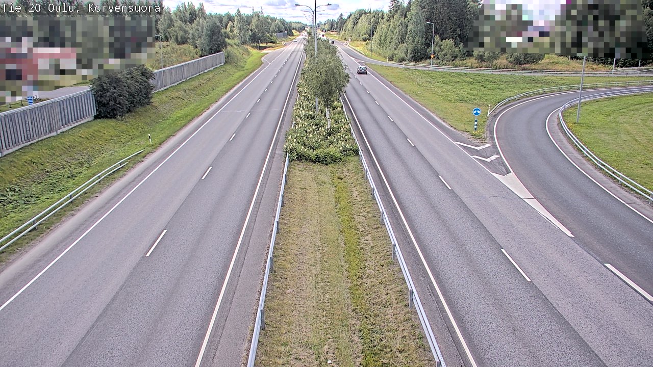 Kelikamerat Kuva Tie 20 Oulu Korvensuora, Oulu, Pohjois-Pohjanmaa