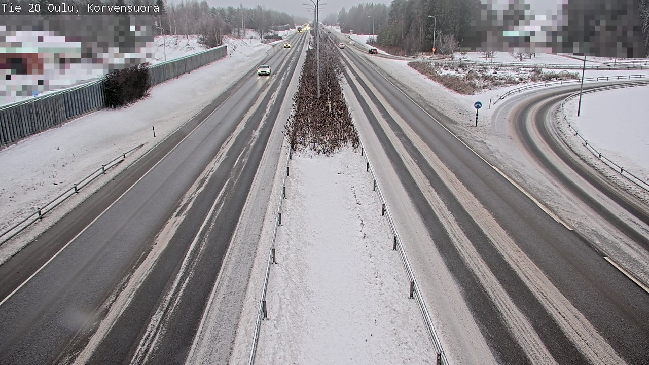 Weather Camera Image Väg 20 Uleåborg Korvensuora, Oulu, Pohjois-Pohjanmaa