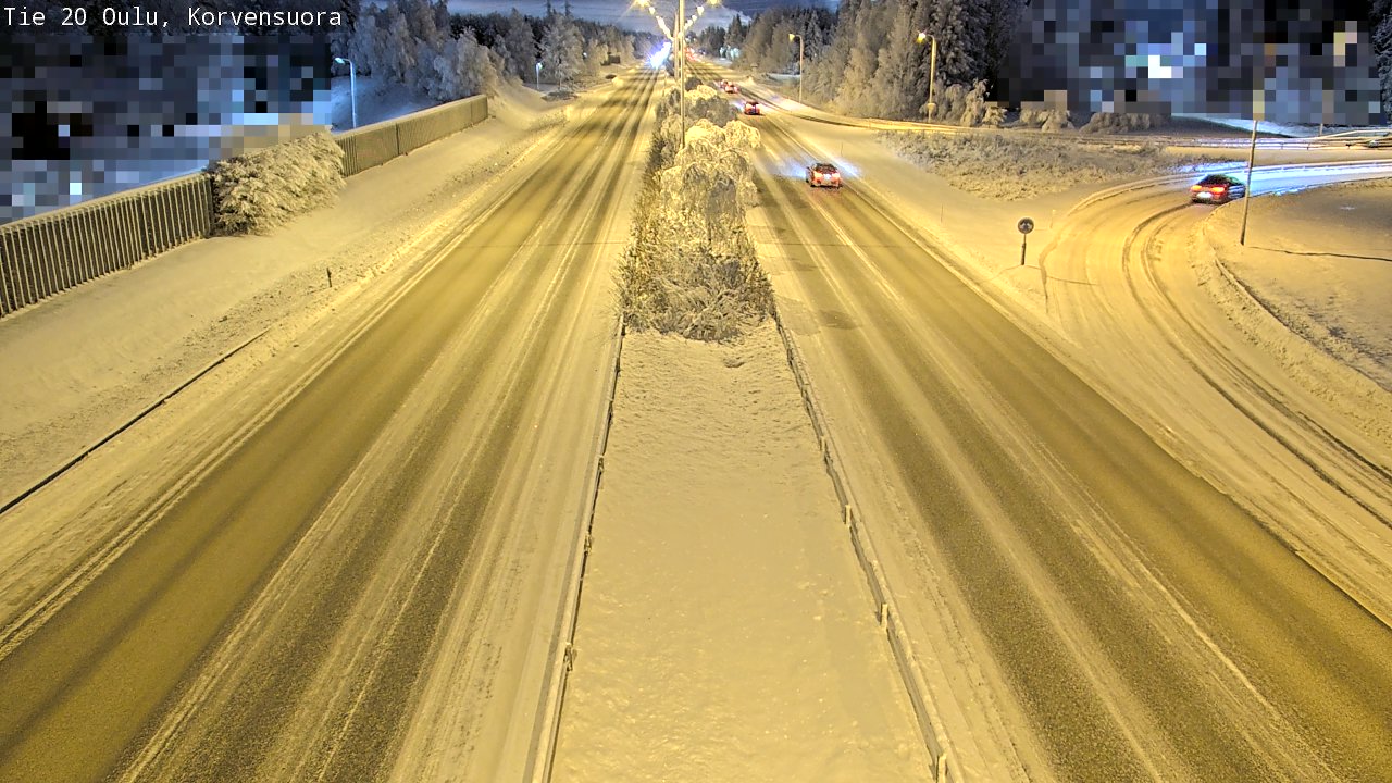 Kelikamerat Kuva Tie 20 Oulu Korvensuora, Oulu, Pohjois-Pohjanmaa