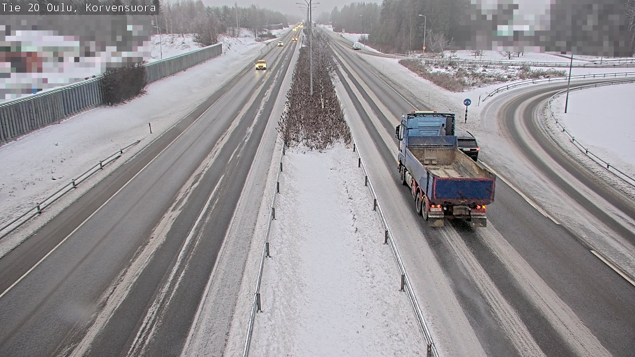 Weather Camera Image Väg 20 Uleåborg Korvensuora, Oulu, Pohjois-Pohjanmaa