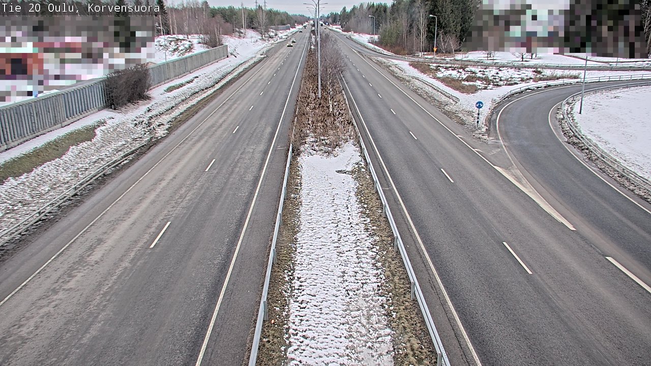 Weather Camera Image Road 20 Oulu Korvensuora, Oulu, Pohjois-Pohjanmaa