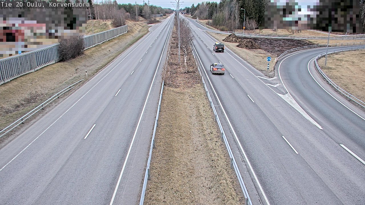 Weather Camera Image Väg 20 Uleåborg Korvensuora, Oulu, Pohjois-Pohjanmaa